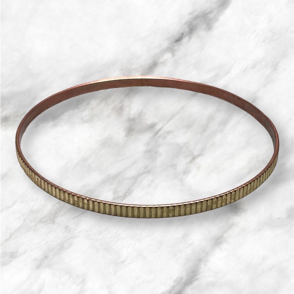 Vintage Etched Bangle Bracelet